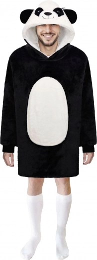 Meleg kapucnis pulóvertakaró PANDA Cozy Noxxiez tiniknek és felnőtteknek