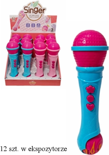 Gyerek mikrofon hangokkal, dallamokkal és fényekkel