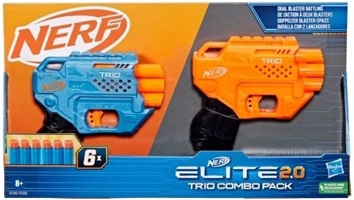 Nerf Elite 2.0 Trio kombó csomag – 2 blaster és 6 szivacslövedék készlet