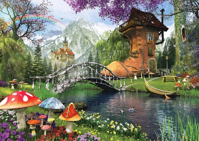 ART PUZZLE meseházikó egy régi cipőben – 1000 darab