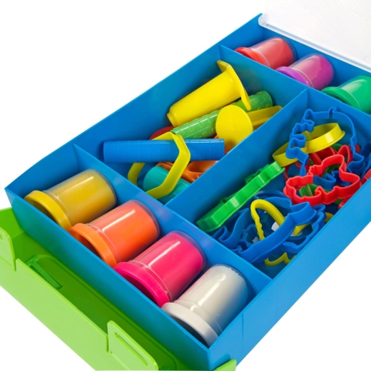 Praktikus tárolódoboz fedéllel és fogantyúval