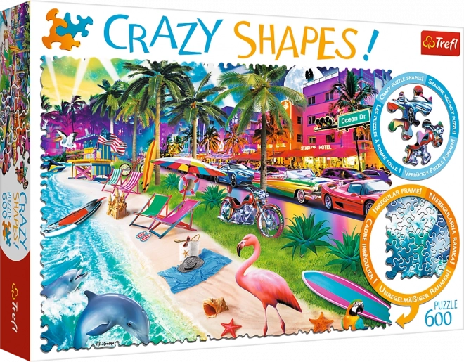 TREFL Crazy Shapes kirakó – Miami strand, 600 darab