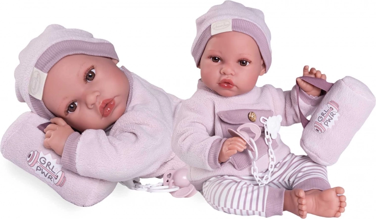 Realisztikus Baba Erika puha textil testtel 42 cm