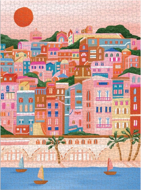 Francia Riviéra Színei Puzzle 1000 darab