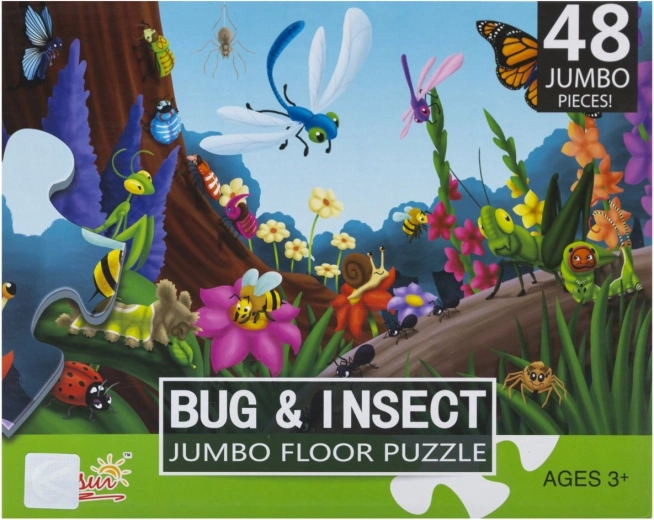 XXL gyermek puzzle rovarvilág 48 darab – 1 db