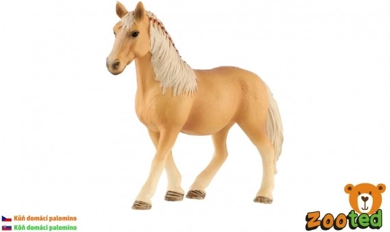 Realista műanyag palomino ló modell