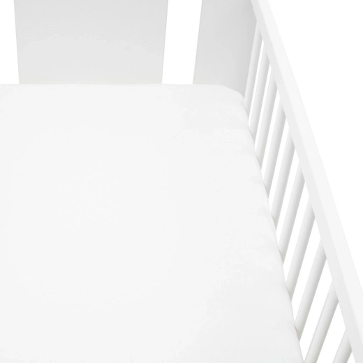 Jersey lepedő kiságyba NEW BABY 120 × 60 fehér