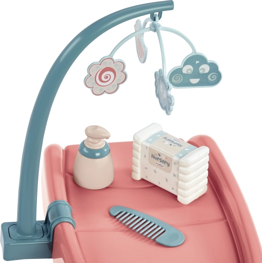 Pelenkázó és gondozó sarok tárolóval