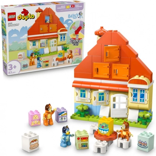 Lego duplo bluey családi ház memóriajátékkal