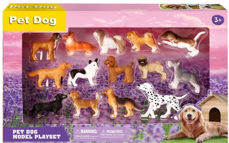 Kutyusok készlete – 14 figura