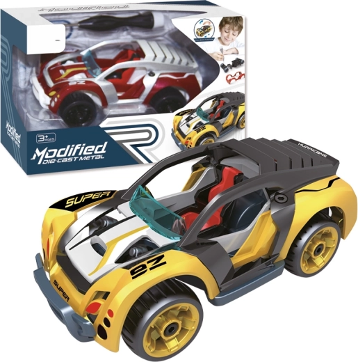 Csavarozható kisautó felhúzós meghajtással 1:32