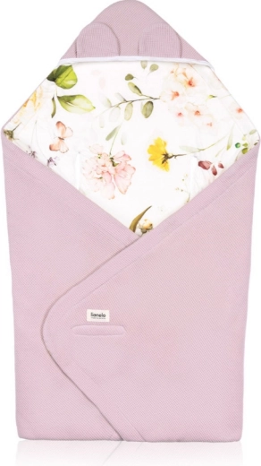 Lionelo Pink Flower pólya bambuszból és pamutból