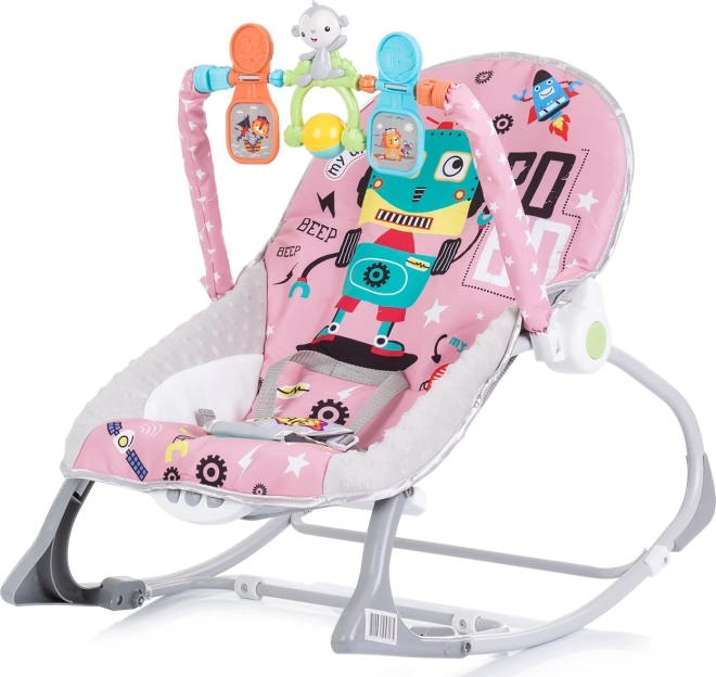 Baba rezgő pihenőszék 2 az 1-ben Baby Spa – Rózsaszín