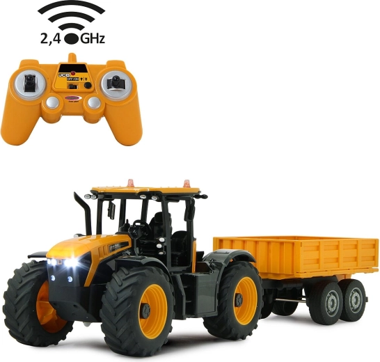 JAMARA JCB Fastrac RC traktor billenő pótkocsival