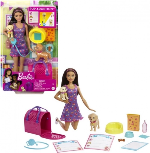 Szórakoztató Barbie gondoskodása a kutyákról készlet