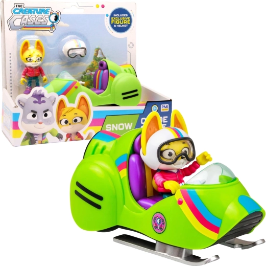 The Creature Cases állatos rejtélyek Kit Casey figura és havas motorkerékpár – 1 db