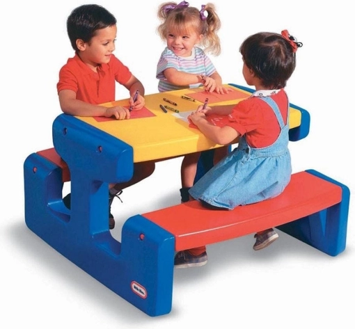 Nagy piknik asztal gyerekeknek Little Tikes - Elsődleges színek