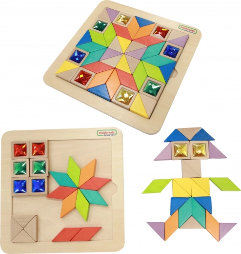 Masterkidz Mozaika Tangram Montessori Formák és Színek Tanítása