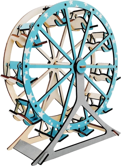 Fa 3D puzzle óriáskerék, türkiz