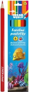 Ocean World háromszögletű színesceruzák 6 db