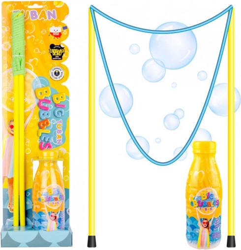 TUBAN óriás buborékfújó készlet 45 cm-es zsinórral és 400 ml oldattal