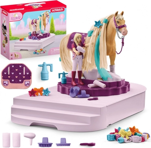 Schleich Horse Club Sofia's Beauties lovasápolási forgóállomás