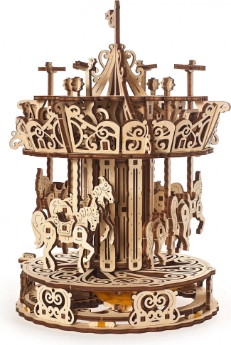 UGEARS mechanikus fa körhinta 3D puzzle