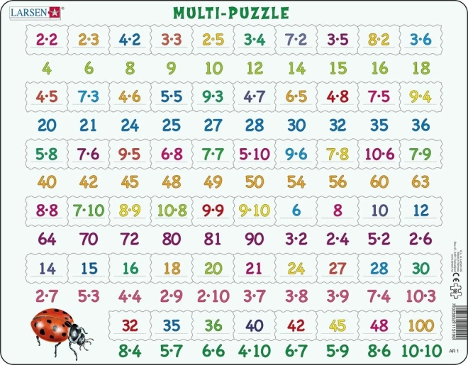 Larsen Puzzle Matematika: Szorzás 81 Darab
