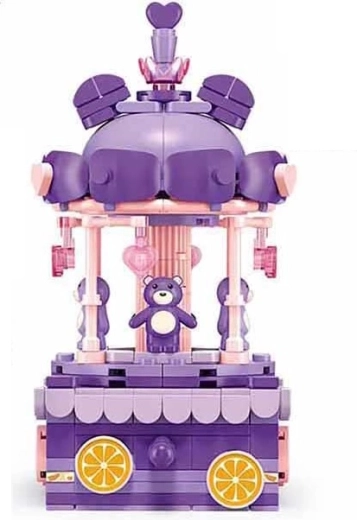 Sluban körhinta mackóval – építőkészlet