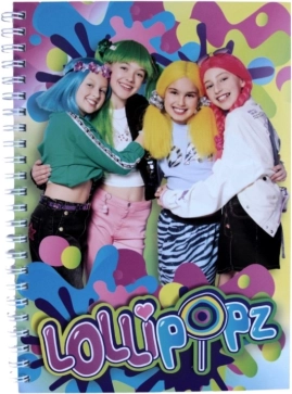 A5-ös Lollipopz jegyzetfüzet spirálkötéssel