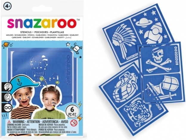 SNAZAROO arcfestő sablonok 6 db – Kaland