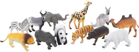 Vadállatok műanyag figura 14 cm