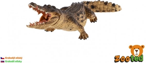 Nílusi krokodil műanyag figura, 18 cm