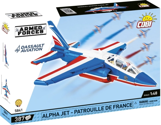 COBI Armed Forces Alpha Jet Patrouille de France 1:48 – építőkészlet (387 db alkatrész)