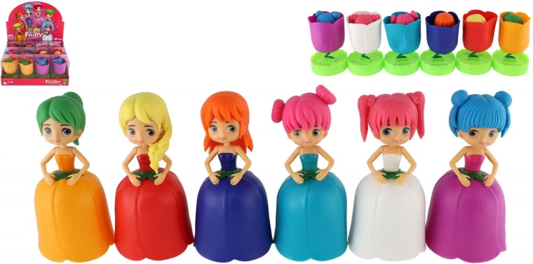 Virág tündér – 12 cm-es baba forgó szoknyával, vegyes típusok