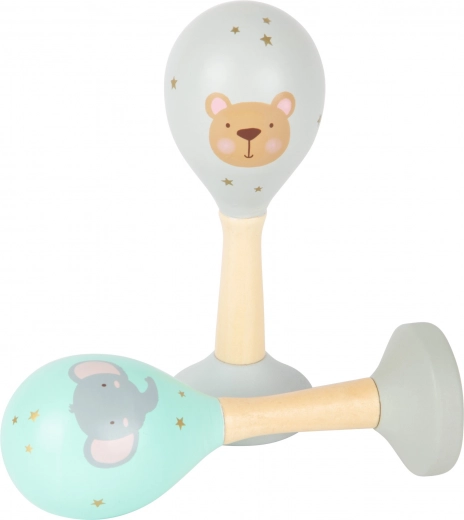small foot Fa maracas szett Pasztell, 2 db