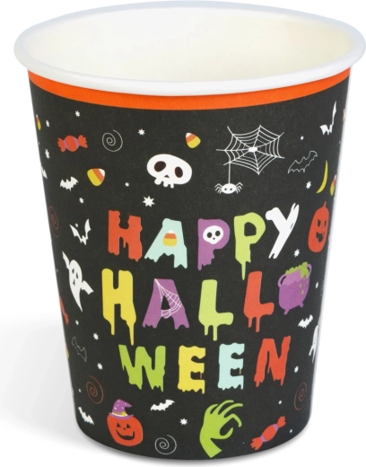 Happy Halloween papírpoharak, 250 ml, 8 darab