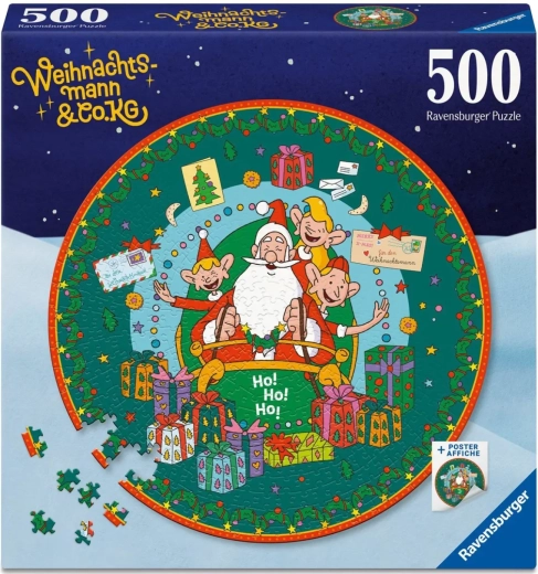 Ravensburger kerek puzzle A Santa Clause titkos világa 500 darab