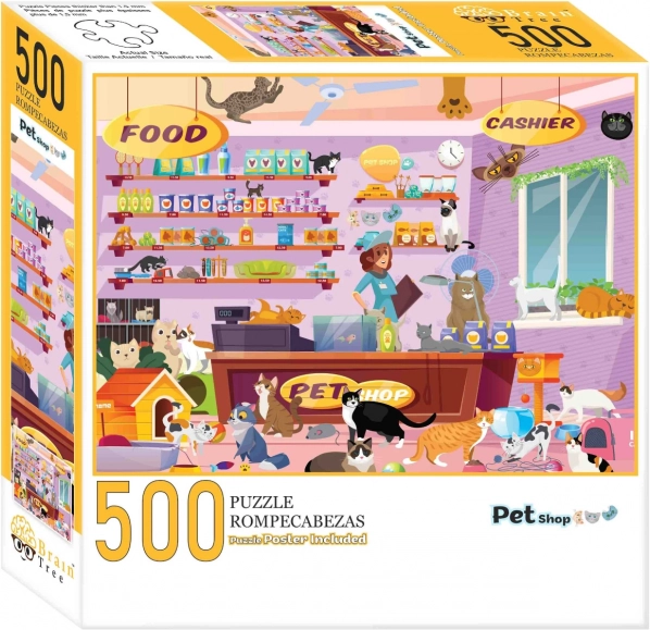 Puzzle Háziállatbolt 500 darabos