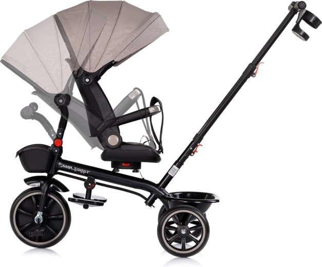 360°-ban forgatható és dönthető ülés