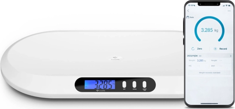 Digitális babamérleg TRUELIFE BabyScale B5 BT Bluetooth-szal