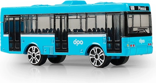 Fém autóbusz DPO Ostrava kék 8,5 cm