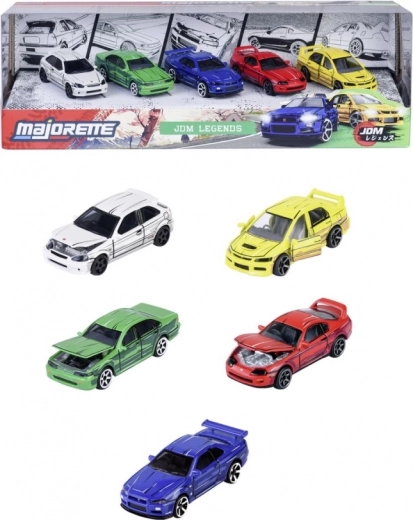 Majorette Japan Series ötrészes fém autókészlet 1:64