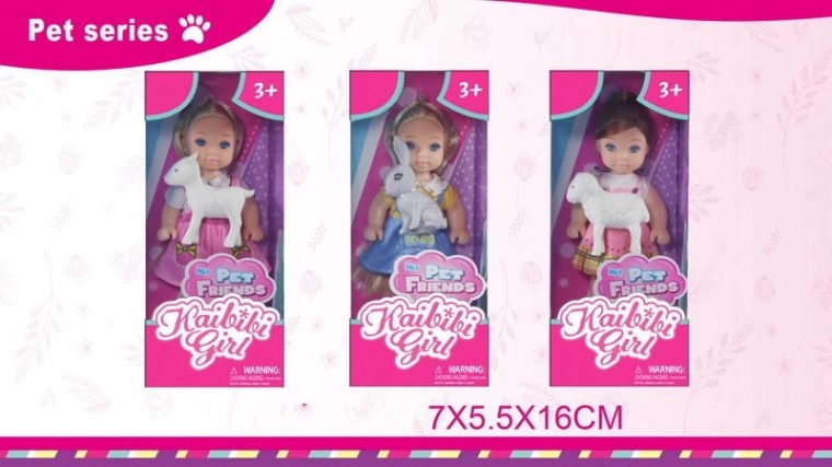 Baba plüssállattal 11,5 cm