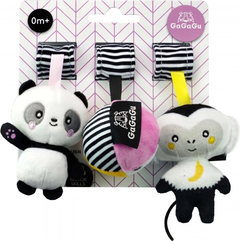 Függő plüss játék Majom és Panda GaGaGu