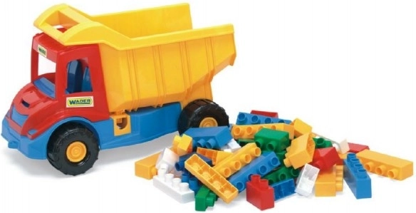 Gyerek dömper építőkockákkal Multi Truck 38 cm