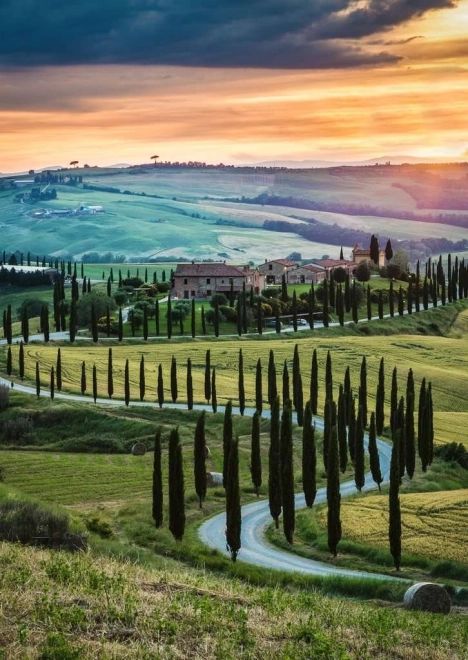 RAVENSBURGER puzzle Val d'Orcia, Toszkána – 1000 darab