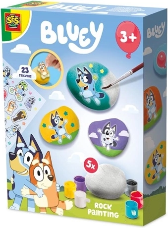 SES Bluey készlet kavicsfestéshez