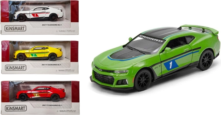 Kinsmart Chevrolet Camaro ZL1 – fém autómodell Pull Back visszahúzós meghajtással