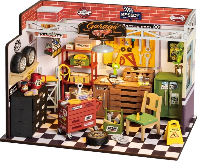 Miniatűr garázsházikó Robotime
